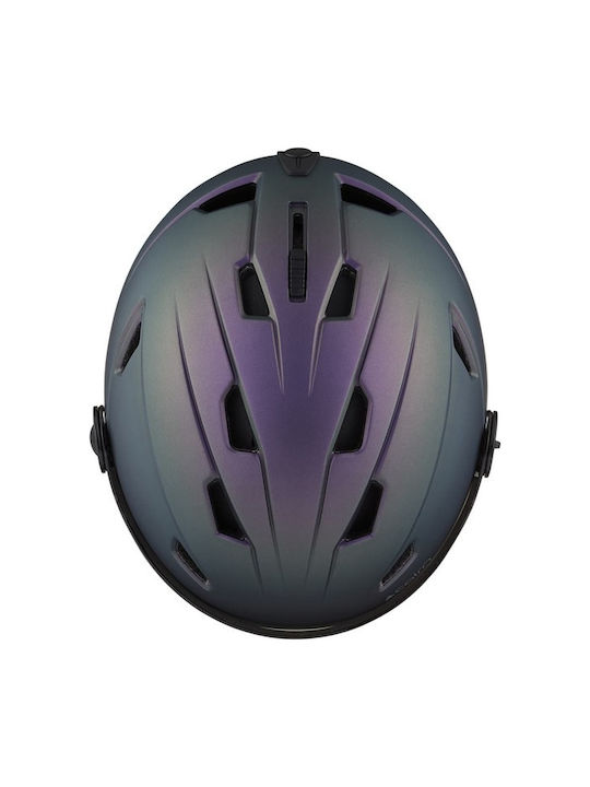 Cairn Impulse Visor Ανδρικό Κράνος για Σκι & Snowboard σε Μαύρο Χρώμα