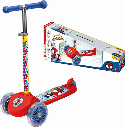AS Patinetă Copii Spidey cu 3 Roți pentru 3+ Ani Multicoloră