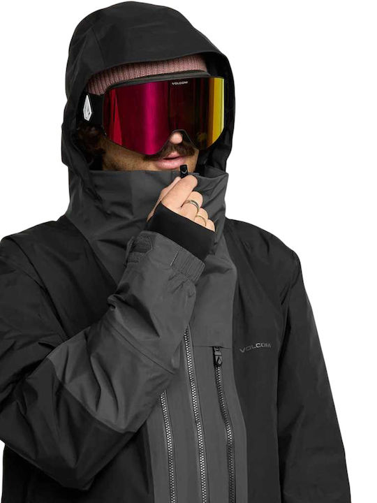 Volcom G0452600-BLK Ανδρικό Μπουφάν Gore-Tex για Σκι & Snowboard Μαύρο