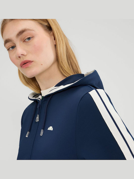 Saincome Women's Sweatshirt Jacket Blue