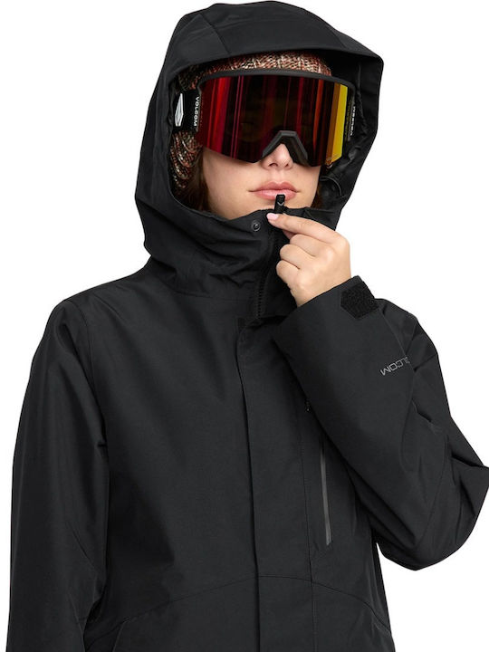 Volcom V.co H0452603-BLK Γυναικείο Μπουφάν για Σκι & Snowboard Μαύρο