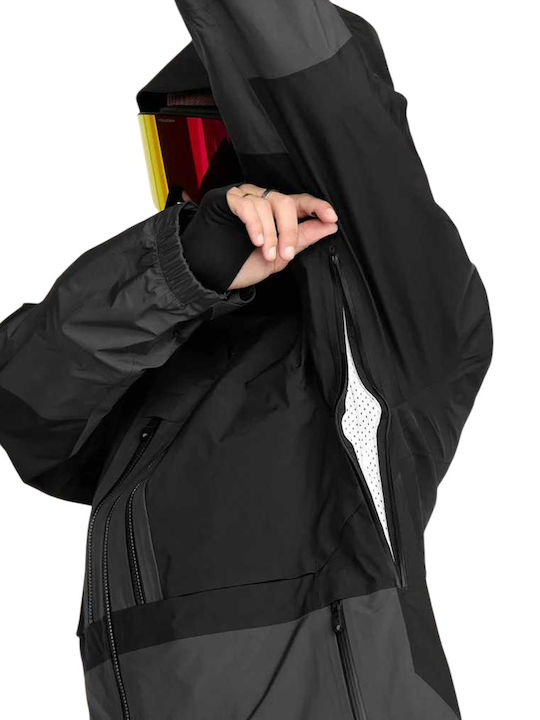 Volcom G0452600-BLK Ανδρικό Μπουφάν Gore-Tex για Σκι & Snowboard Μαύρο