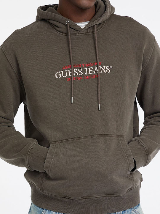 Hooded Brown Sweatshirt M5BQ33KCPR1 FNGB