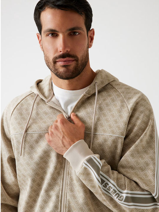 Sweatshirt with Hood Beige
