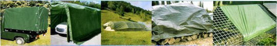 Geko Αδιάβροχος Μουσαμάς 80gr/m² 18x12μ. Ελαφρού Τύπου Πράσινος