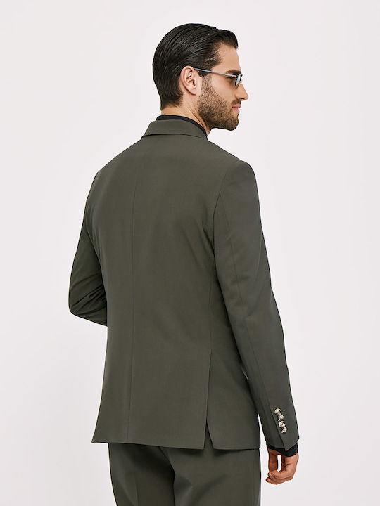 Men's Winter Suit Slim Fit Olive