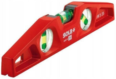 Sola Aluminum Magnetic Spirit Level 25cm with 3 Level Gauges