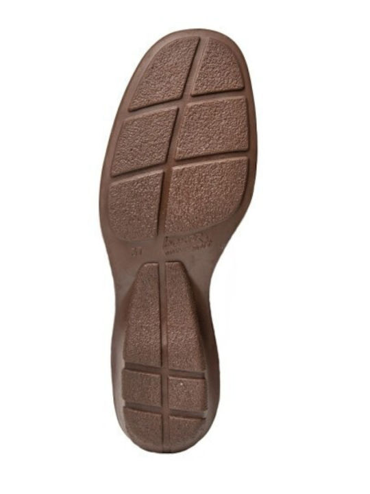 Leder Stiefeletten Damen Braun