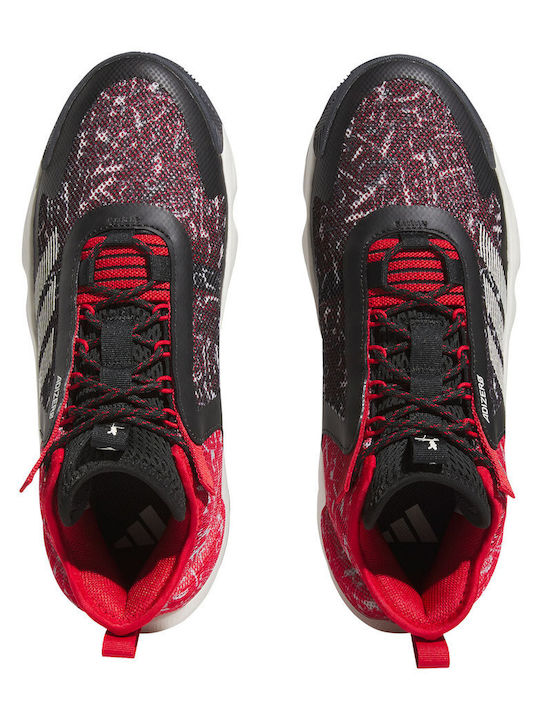 Adizero Select Ψηλά Μπασκετικά Παπούτσια Core Black / Better Scarlet / Off White