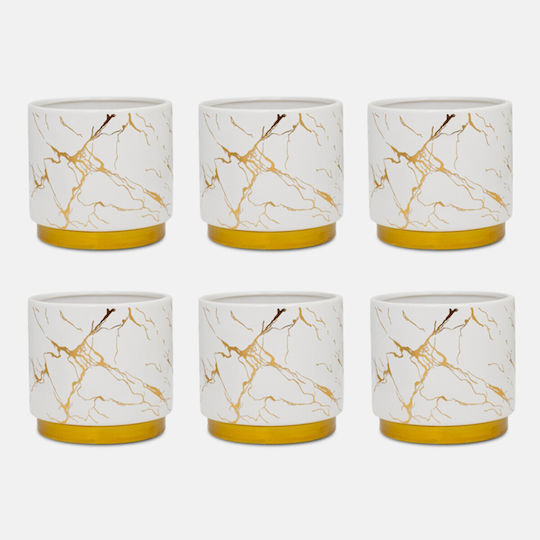 Diosera Blumentopf Keramik Weiß