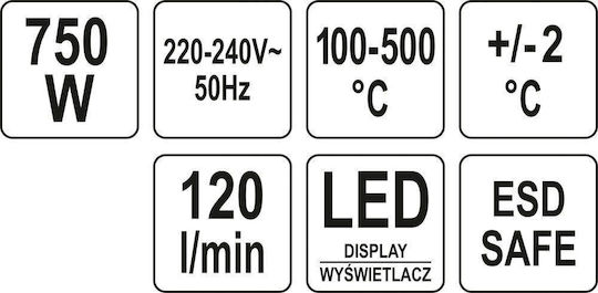 Yato YT-82457 Stație de lipit Electrică cu Reglaj de Temperatură