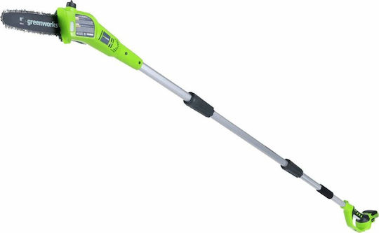Greenworks 2000107 Τηλεσκοπικό Κονταροπρίονο Μπαταρίας 24V Solo Συνολικού Μήκους 240cm και Λάμα 20cm