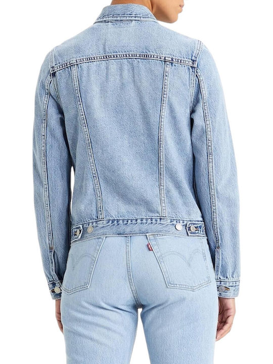 Original Trucker Scurtă Jachetă de femei din denim Blue