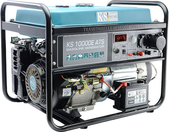 Könner & Söhnen 10000E ATS Generator Benzină (în patru timpi) Patru timpi cu Autostart și Putere Maximă 10kVA