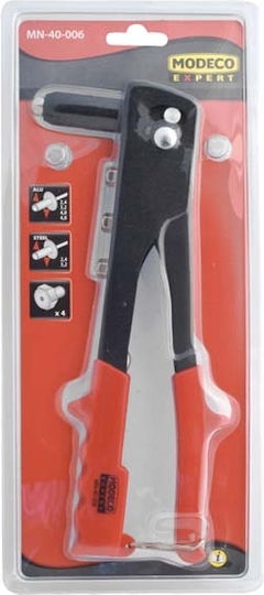 Modeco Pistol de nituit unghi drept 4 capete 250mm MN-40-006 Riveter Tip Pistol Length 250mm