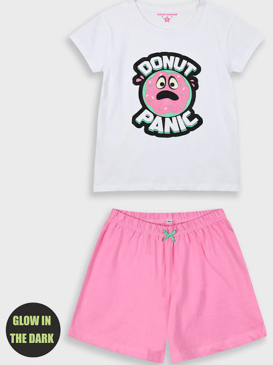 Energiers Kids' Pajamas Summer Rose Donut Panic