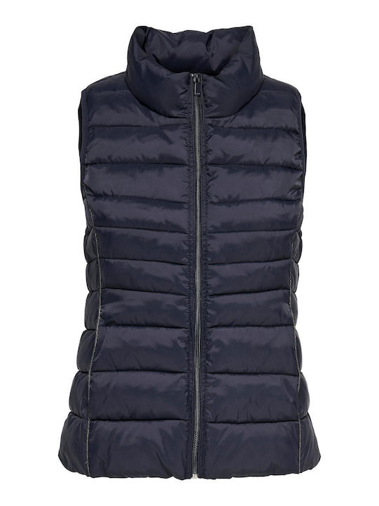 Women's Short Puffer Jacket for Winter Blue