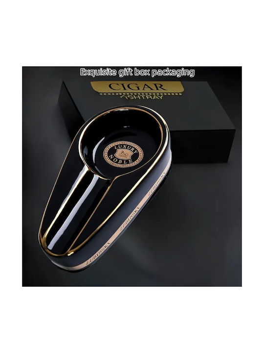 Panora Aschenbecher Für Zigarre Luxus Schwarze Keramik Panora Aschenbecher Für Zigarre Luxus Schwarze Keramik