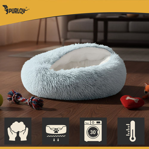 Purlov Bed Cat Gray