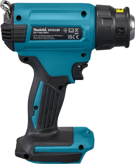 Makita DHG180ZK Пистолет за горещ въздух с регулиране на температурата до 550°C