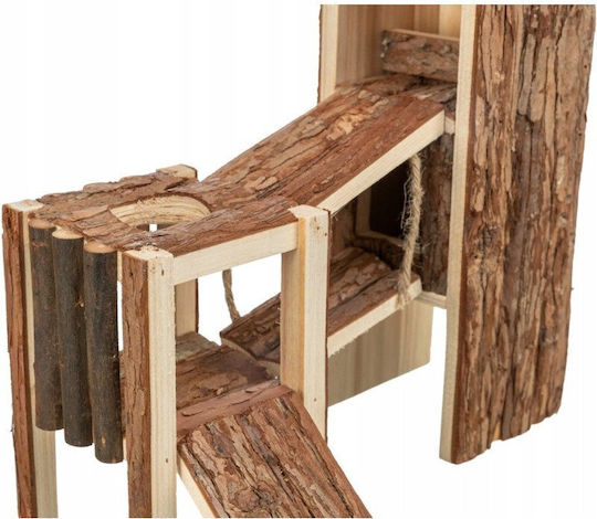 Tjorven Playground Rodents Natural Wood 32 x 19 x 29 cm