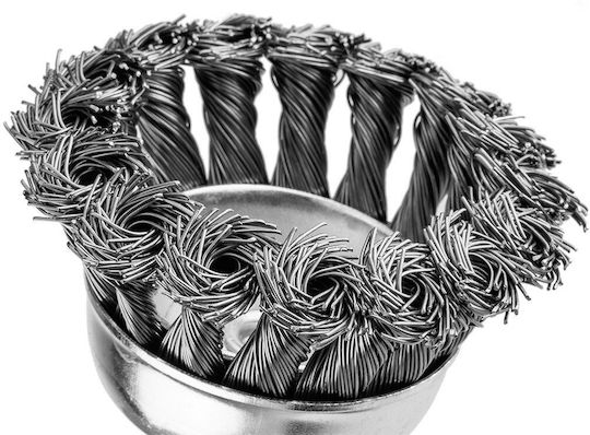 Graphite Drill Wire Brush Braided 75mm 57t414