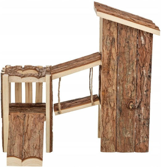 Tjorven Playground Rodents Natural Wood 32 x 19 x 29 cm
