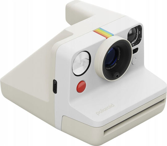 Polaroid Now Gen 3 Instant Camera + 8 Films Pebble White