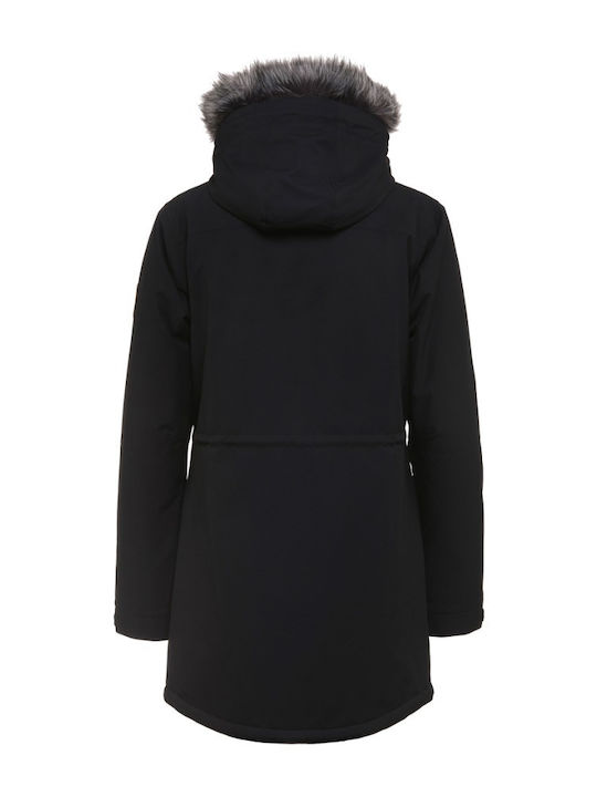 Scurtă Jachetă de femei Puffer Negru