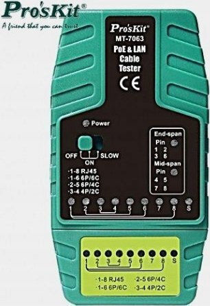 Proskit Network Cable Tester RJ11 / RJ12 / RJ45 MT-7063