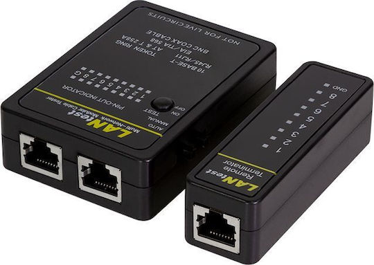 LogiLink WZ0015 Tester Καλωδίων Δικτύου RJ45 / RJ11 / RJ12 / BNC