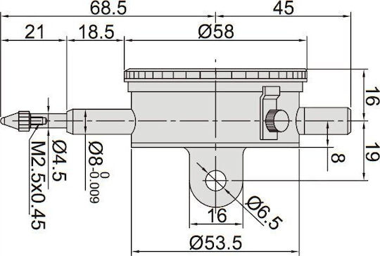 Insize 1205-1501S Дебелиномер с Обхват на измерване до 0 - 150мм