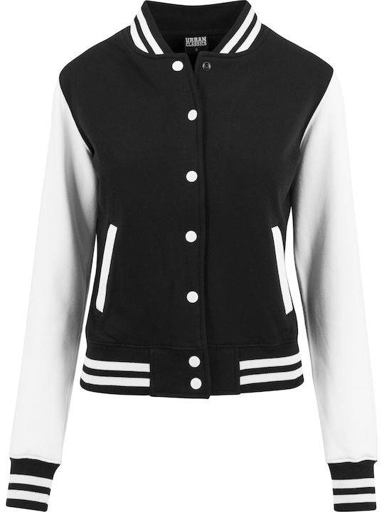 Κοντό Γυναικείο Bomber Jacket Μαύρο