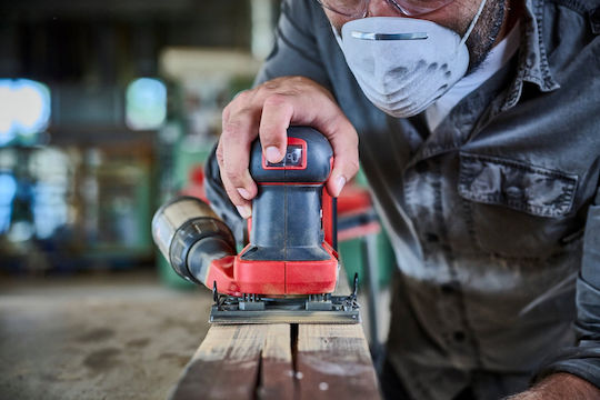 Einhell TE-OS 18/113 3X Li Παλμικό Τριβείο 18V Solo με Σύστημα Αναρρόφησης