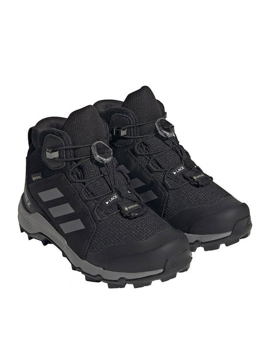Kids Hiking Boots Terrex Mid Gore Tex Waterproof Black