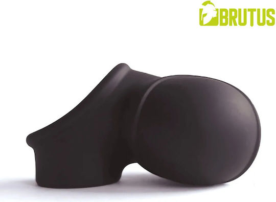 Brutus Ring Schwanz & Hoden Silikon Schwarz