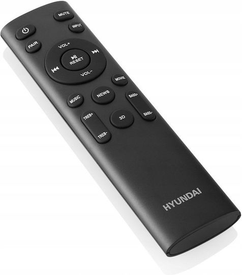 Hyundai Soundbar 2.1 Bluetooth και HDMI 50W με Τηλεχειριστήριο Μαύρο SB940B