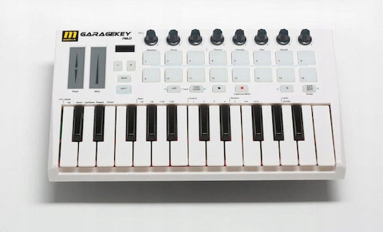 Miditech Midi Keyboard Garagekey PAD με 25 Πλήκτρα Λευκό