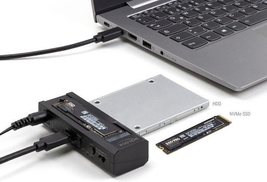 DeLock Dockingstation für 2 Festplatten SATA 2.5" / M.2 (2230)" / M.2 (2242)" / M.2 (2260)" / M.2 (2280)" mit USB-C / Thunderbolt Verbindung (64252)