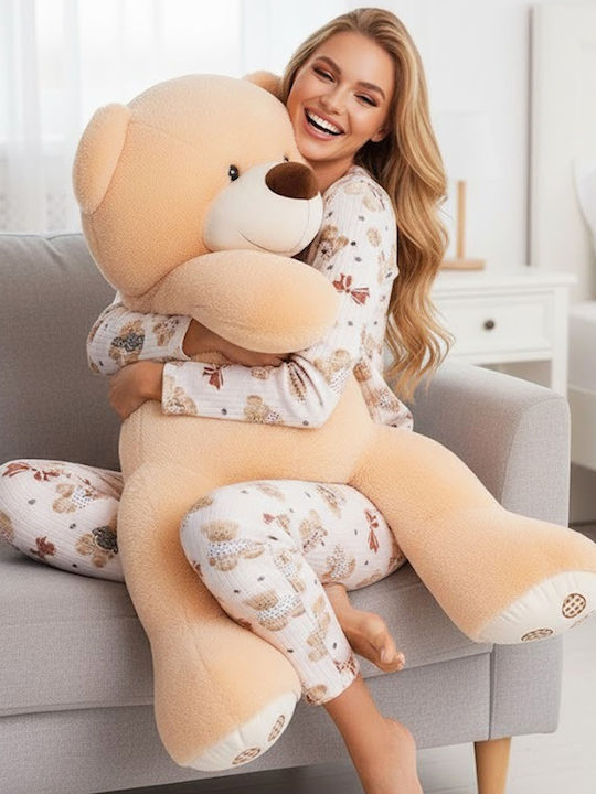 Siyah Inci Winter Damen Pyjama-Set Ecru