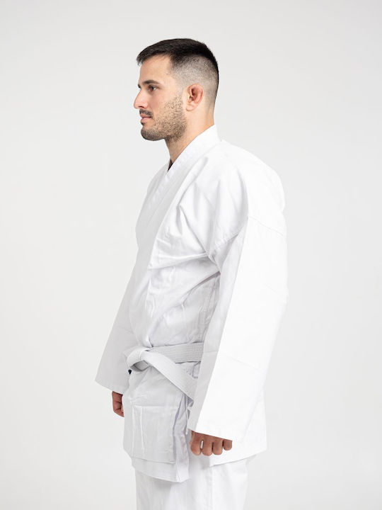 Rage Bărbați Uniforme Karate Alb