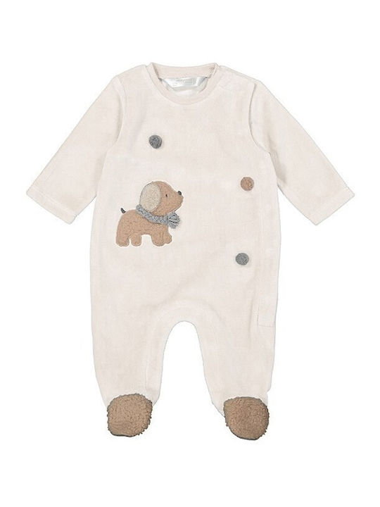 Mayoral Babystrampler Langärmliges Samt Ceramic