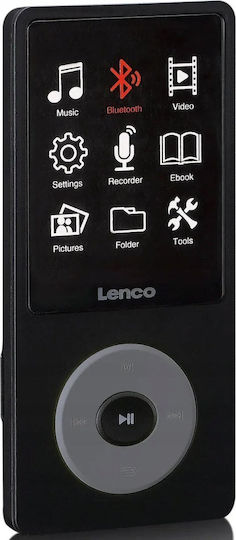 Lenco MP3 Player (4GB) with LCD Screen 1.8" Black XEMIO-860BK