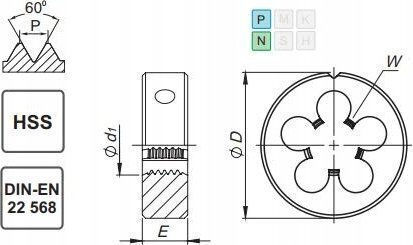 Fanar Гайка Unf 9/16-18 Din-22568 2a HSS 800