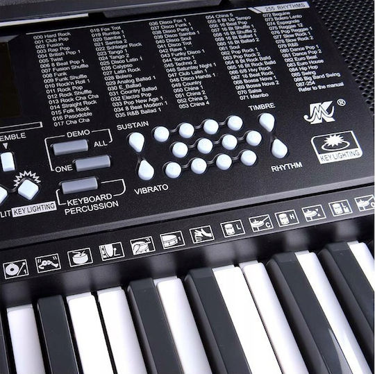 Mk Keyboard 2117L with 61 Keys with Music Stand Black