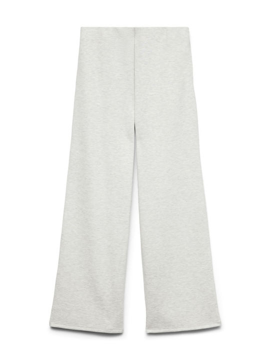 Damen Stoff Hose in Weitem Schnitt Gray