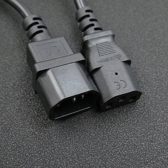 Qoltec Netzkabel Ups Iec C13/c14 3x0.75mm² 1m