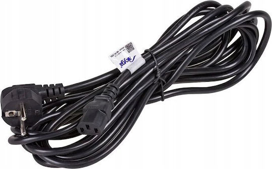 Akyga Schuko - IEC C13 Cablu 5m Negru (AK-PC-05C)