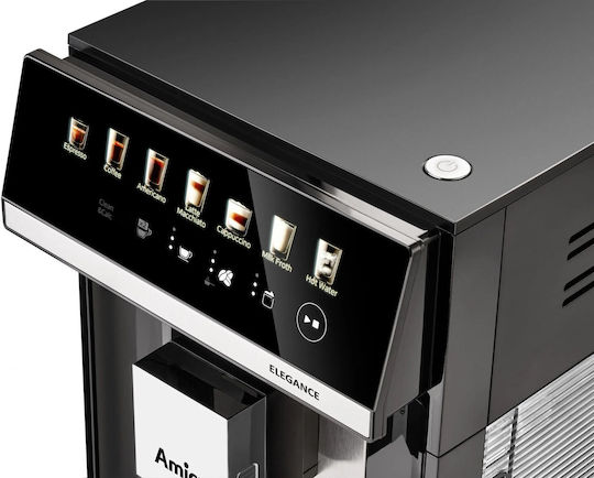 Amica Automatic Espresso Machine 1450W Pressure 15bar for Cappuccino with Grinder Black 2101729