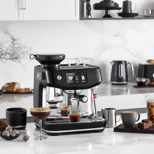 Sage The Oracle Jet Premium Αυτόματη Μηχανή Espresso 1600W Πίεσης 15bar για Cappuccino με Μύλο Άλεσης Πράσινη